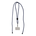 Lanyard para sujetar teléfono con cordón ajustable en varios colores color azul oscuro