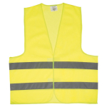 Chaleco de seguridad amarillo con 2 tiras reflectantes para adultos color amarillo