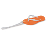 Llavero veraniego en forma de chancla con cuerpo de EVA Menorca color naranja