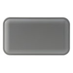 Fiambrera estilo Bento de doble piso con múltiples compartimientos color blanco/gris segunda vista