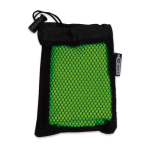 Toalla de microfibra personalizada con funda Microfibra Crossfit color verde