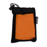 Toalla de microfibra personalizada con funda Microfibra Crossfit color naranja