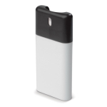 Spray antibacterial de manos para bolsillo personalizable 20ml color blanco/negro segunda vista