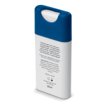 Spray antibacterial de manos para bolsillo personalizable 20ml color blanco/azul tercera vista