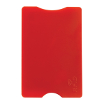 Portatarjetas rígido en varios colores clásicos con protección RFID color rojo