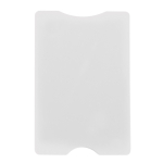 Portatarjetas rígido en varios colores clásicos con protección RFID color blanco tercera vista