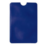 Portatarjetas flexible en varios colores clásicos con protección RFID color azul oscuro