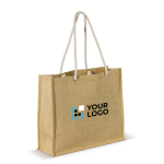 Bolsa de yute con asas de cordón de algodón con capacidad de 8 kg vista principal