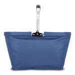 Cesta de picnic hecha de nylon en varios colores plegable color azul oscuro tercera vista