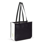 Bolsa de non-woven laminado de colores con los lados en blanco color negro