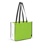 Bolsa de non-woven laminado de colores con los lados en blanco color verde