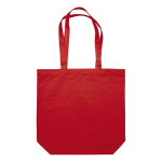 Bolsa de algodón canvas de asas largas en varios colores 250 g/m2 color rojo segunda vista