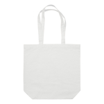 Bolsa de algodón canvas de asas largas en varios colores 250 g/m2 color blanco segunda vista