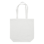 Bolsa de algodón canvas de asas largas en varios colores 250 g/m2 color blanco tercera vista