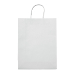 Bolsa de papel kraft de colores grande para regalo 120 g/m2 color blanco segunda vista