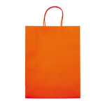 Bolsa de papel kraft de colores grande para regalo 120 g/m2 color naranja segunda vista