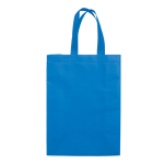 Bolsa grande de non-woven laminado mate con asas a juego 105 g/m2 color azul tercera vista