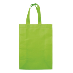 Bolsa grande de non-woven laminado mate con asas a juego 105 g/m2 color verde lima segunda vista