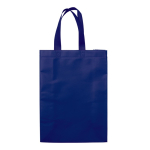 Bolsa grande de non-woven laminado mate con asas a juego 105 g/m2 color azul oscuro segunda vista