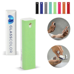 Spray rectangular para limpiar el móvil con paño de microfibra