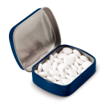 Caja de caramelos de menta rectangular en varios colores 23gr color azul oscuro tercera vista