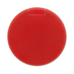 Dispensador de mentas sin azúcar en caja circular de colores color rojo