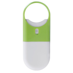 Dispensador de protector solar con asa de transporte SPF30 10ml color verde claro