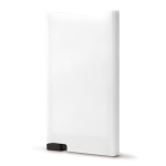 Portatarjetas de ABS en distintos colores con botón y RFID color blanco