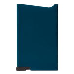 Portatarjetas de ABS en distintos colores con botón y RFID color azul oscuro segunda vista