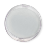 Estuche de plástico para jabón en hojas solubles en agua color blanco