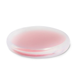 Estuche de plástico para jabón en hojas solubles en agua color rosa pastel tercera vista