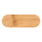 Abridor de bambú 2 en 1 para abrir botellas y corchos color natural tercera vista