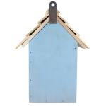 Caja color pastel de anidación con abertura de 30mm para pequeñas aves color azul claro tercera vista