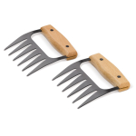 Garras de carne con mango de madera para desgarrar la carne color madera segunda vista