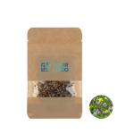 Bolsa de semillas de flores de abeja y mariposa, bolsa de papel kraft vista principal