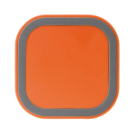 Cargador inalámbrico cuadrado en distintos colores vibrantes 5W color naranja segunda vista