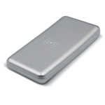 Batería externa metálica con carga inalámbrica 8.000mAh color plateado