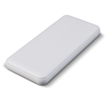 Batería externa con puertos USB-A y un puerto tipo C 10.000 mAh color blanco