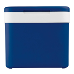 Nevera rígida de plástico en distintos colores y asa de transporte 10L color azul tercera vista