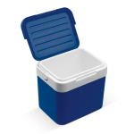 Nevera rígida de plástico en distintos colores y asa de transporte 10L color azul sexta vista