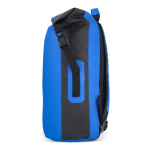 Mochila personalizada roll-top impermeable tirantes acolchados, 25L color azul cuarta vista