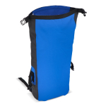 Mochila personalizada roll-top impermeable tirantes acolchados, 25L color azul sexta vista