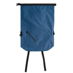 Mochila roll-top resistente al agua con bolsillo frontal 22L color azul segunda vista