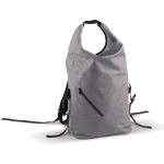 Mochila roll-top resistente al agua con bolsillo frontal 22L color gris