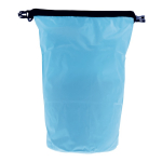Bolsa de lona impermeable en varios colores con capacidad de 15L color azul claro quinta vista