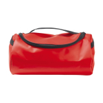 Bolsa de aseo con varios compartimientos en el interior color rojo segunda vista