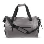Bolsa de deporte impermeable con doble asa y capacidad de 40L color gris oscuro segunda vista