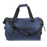 Bolsa de deporte impermeable con doble asa y capacidad de 40L color azul oscuro segunda vista