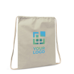 Mochila de cuerdas de algodón y certificación OEKO-TEX 140 g/m2 vista principal