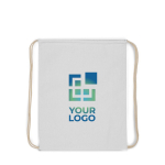 Mochila de cuerdas de algodón de colores con cordones natural 140 g/m2 vista principal